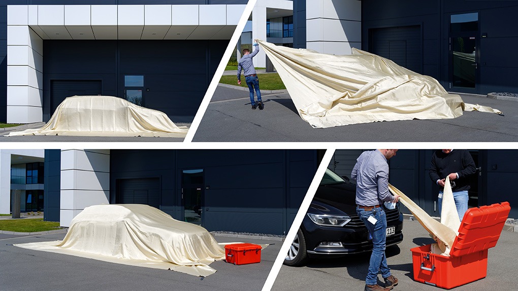 Brandschutzdecke Auspacken und Anwenden